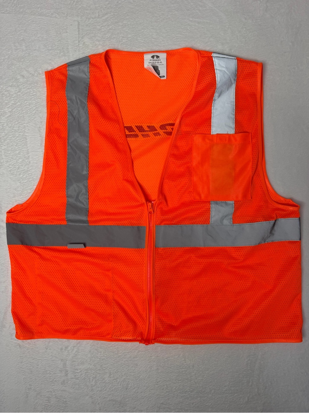 Safety Vest XL Reflective Orange Mesh High visibility streetwear